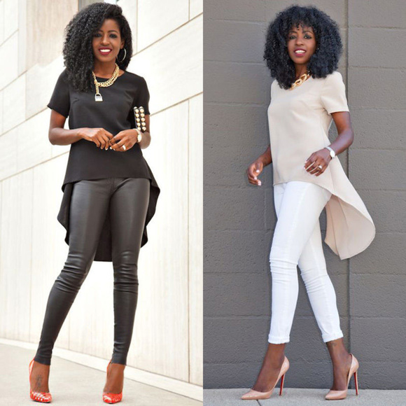 Tops - Women-Chiffon-round-neck-Top-Long-Sleeve-Shirt
